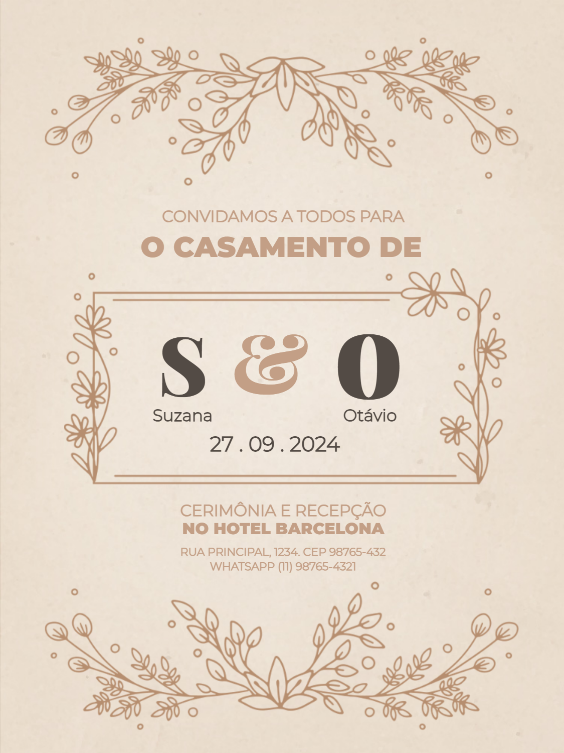 Fazer Convites De Casamento De R Stico Sustent Vel Delicadoedite Online