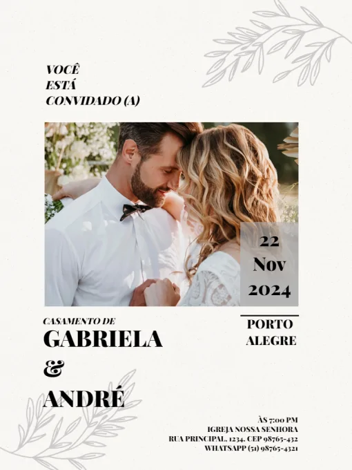 Fazer Modelos De Convite Personalizado Para Editar S De Casamento