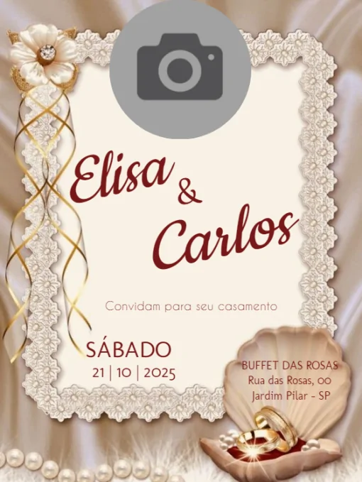 Fazer Modelos De Convite Personalizado Para Editar Casamento Floral