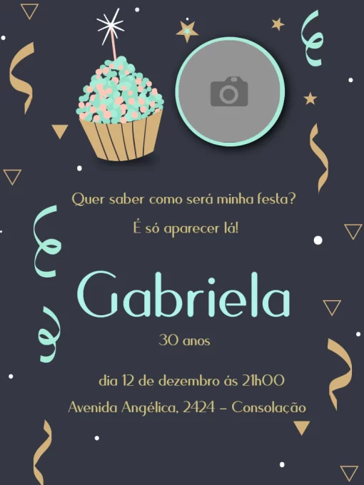 convite aniversário cupcake convite aniversário cupcake