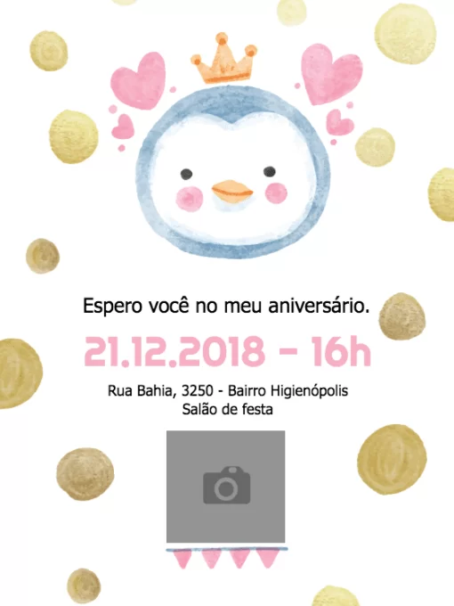 Modelo de convite - aniversário