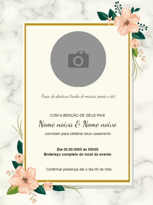 Convite de casamento online