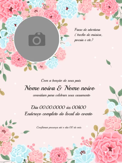 convite casamento Edite Online