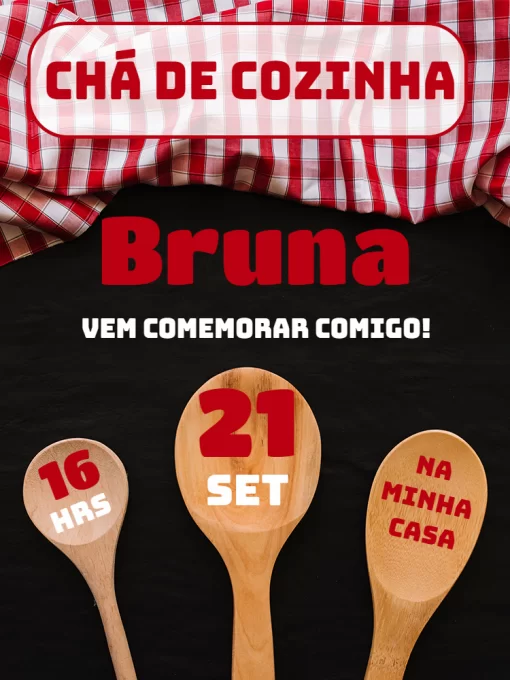 Modelo de convite - chá cozinha 2
