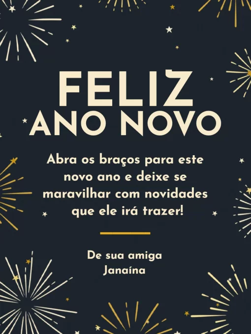 Modelo de convite - cartão ano novo azul