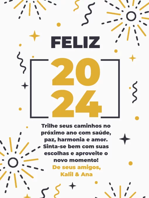 Cartão De Ano Novo Claro Cartão De Ano Novo Claro