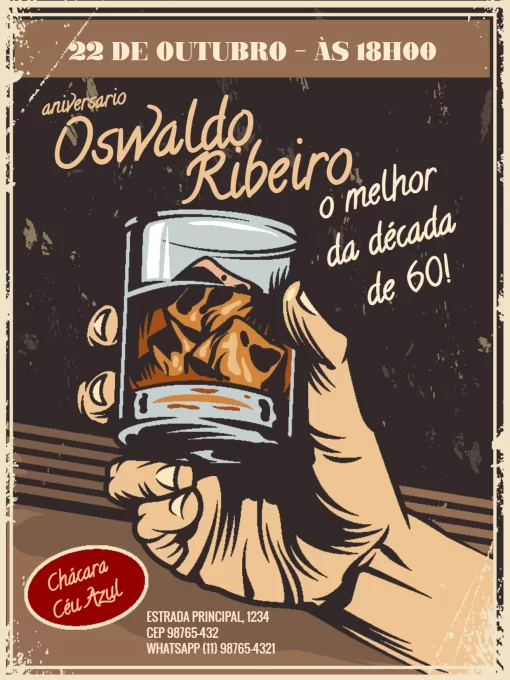 Convite De Aniversário Engraçado Para 3° Idade Escuro Convite De Aniversário Engraçado Para 3° Idade Escuro