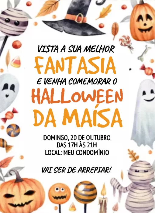 Crie convites para festas de Halloween com modelos