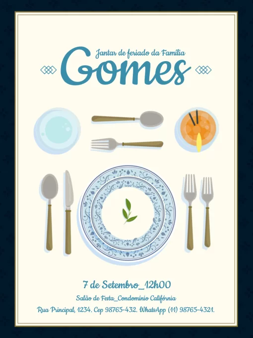 Convite Jantar Em Casa Delicado Convite Jantar Em Casa Delicado