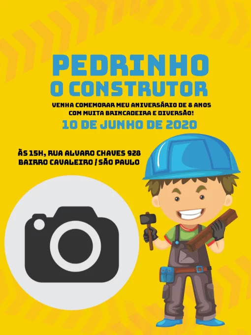 Modelo de convite - construtor