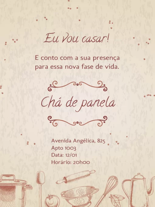 CHÁ DE PANELA ONLINE - Dentro do Casamento