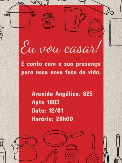 Modelo de convite - covinte chá panela