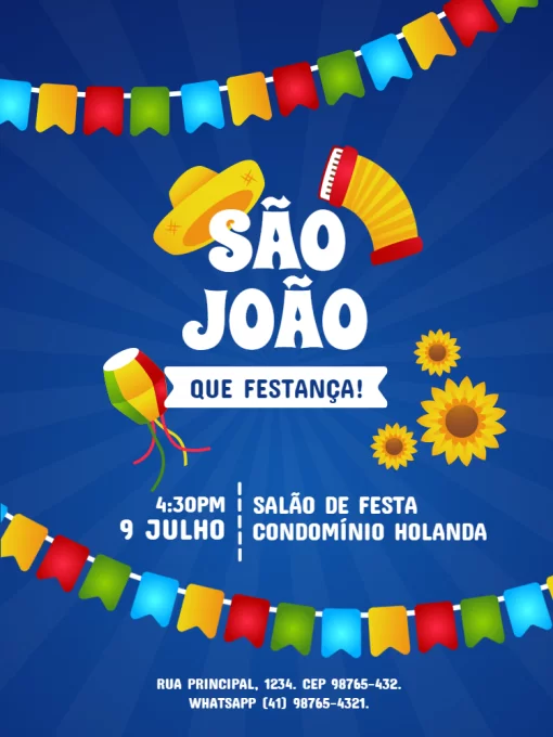 Convite Festa Junina E São João
