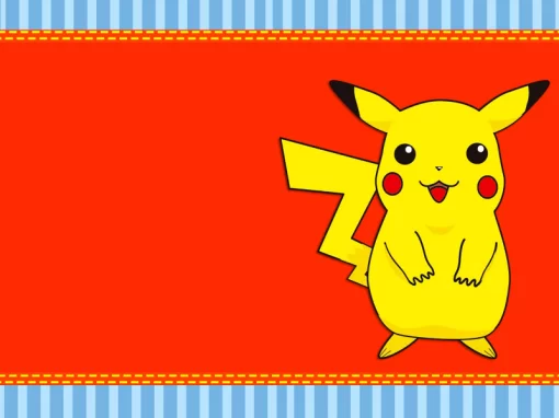 Convite online do pikachu edite grátis