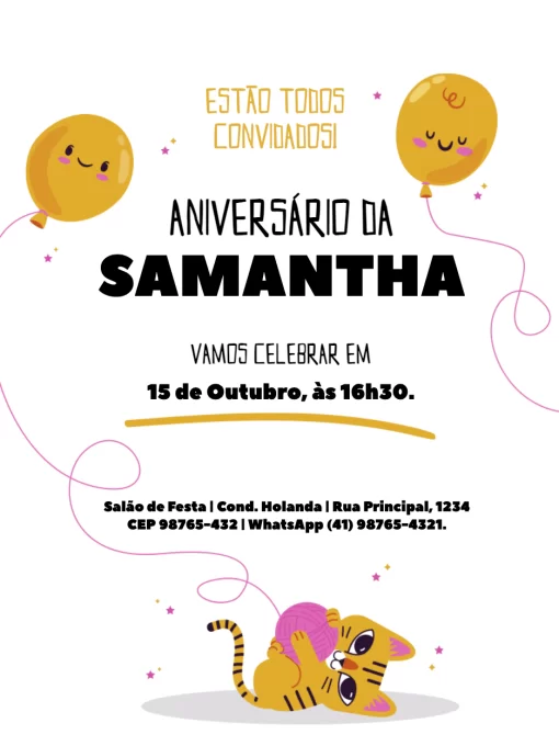 3 Convites de aniversário Friends para editar grátis (WhatsApp e Imprimir)