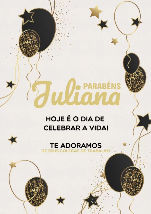 Cartaz De Aniversário Dourado Cartaz De Aniversário Dourado