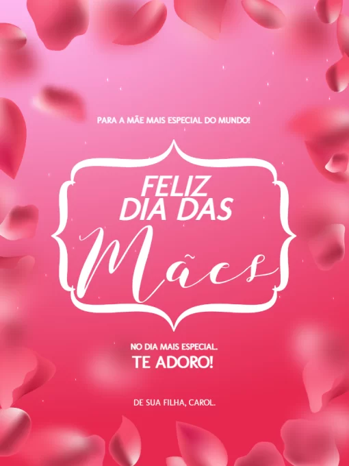 Modelo de convite - como fazer cartão dia das mães criativo rosa