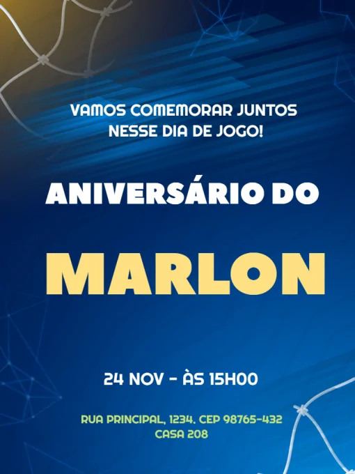 Fazer convite online convite digital Convite de aniversario para assistir  jogo copa do mundo