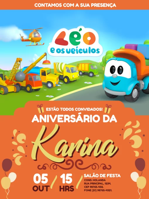 Convite Digital Léo O Caminhão