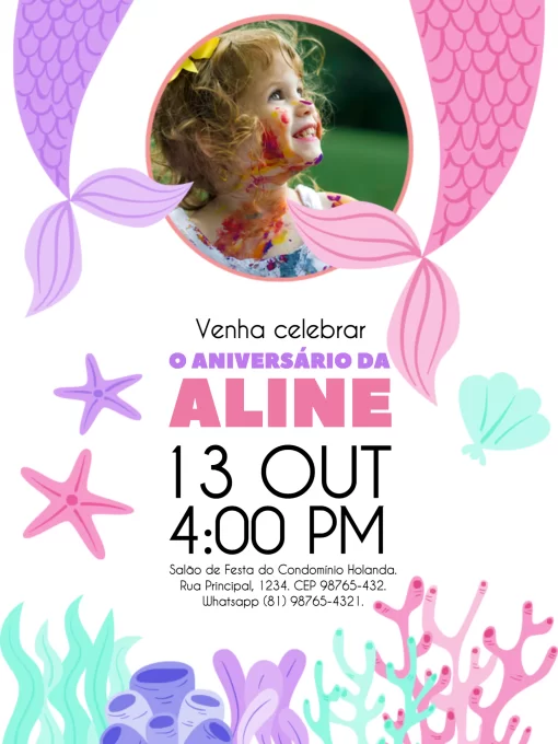 Convites de Aniversário Infantil para Imprimir  Aniversário da gatinha  marie, Convite aniversario infantil, Modelo de convite aniversario