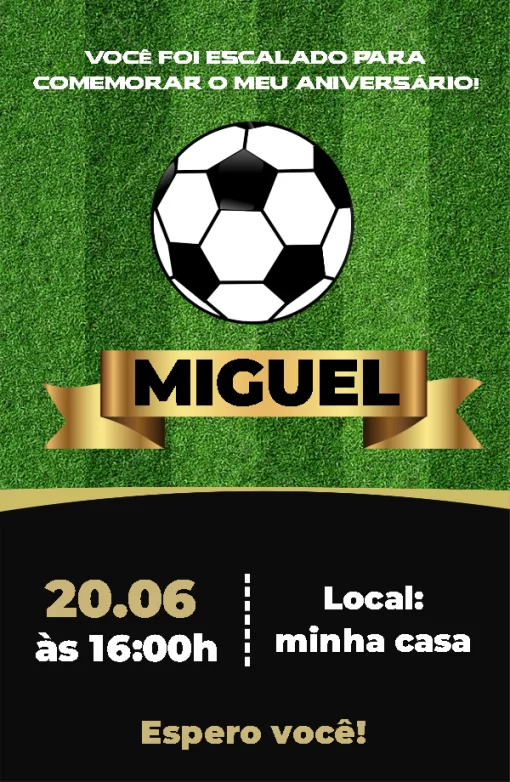 Convite Futebol 