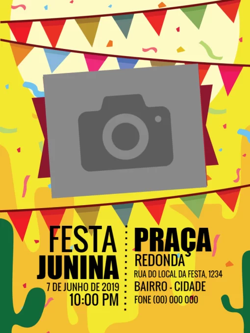 Modelo de convite - festa junina