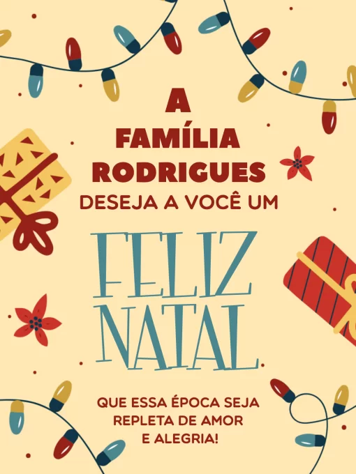 Cartão De Natal Pisca-Pisca Cartão De Natal Pisca-Pisca