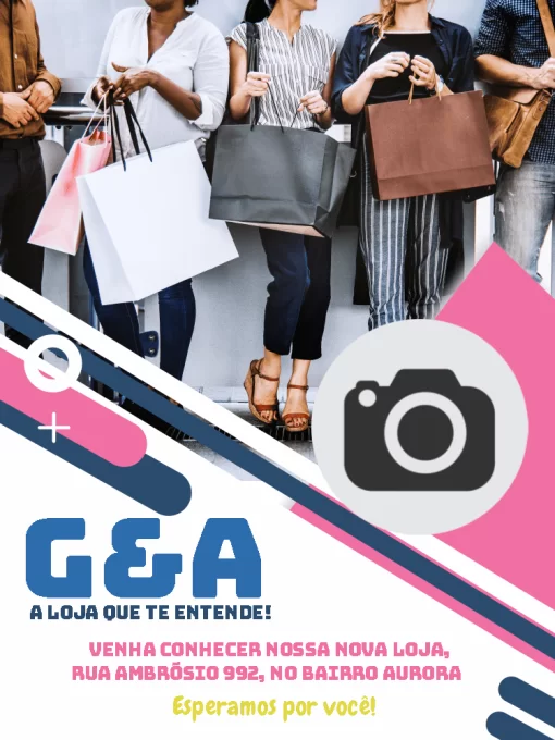 Modelo de convite - loja jovem