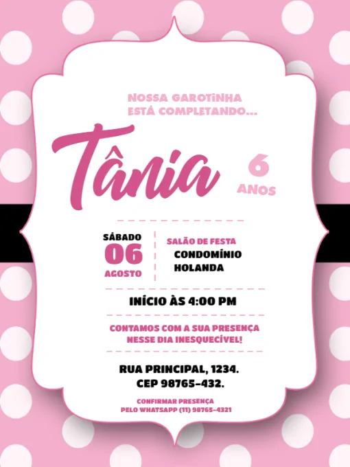 3 Convites de aniversário Gatinha Marie para editar grátis (WhatsApp e  Imprimir)