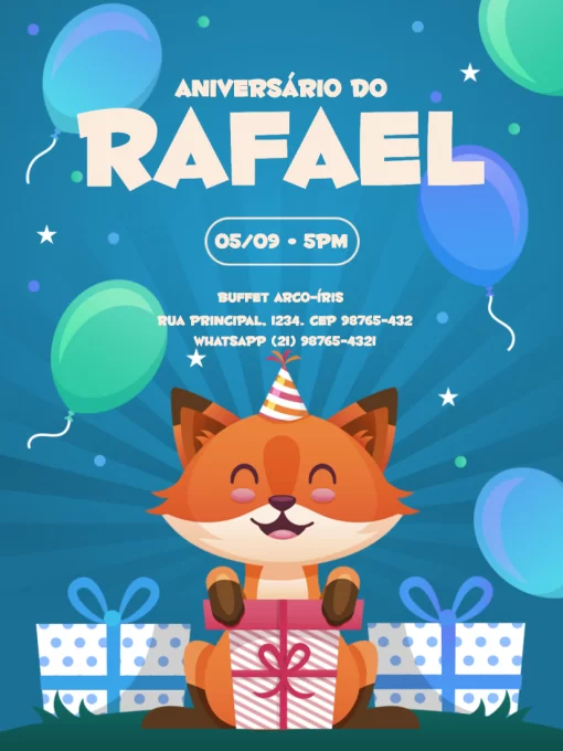 Convite De Aniversário Infantil Fofo Convite De Aniversário Infantil Fofo