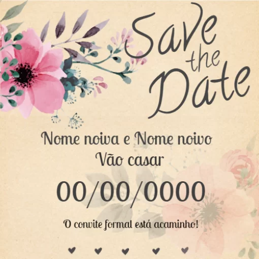 Convite de Casamento Virtual Grátis para WhatsApp Editável (Download)   Convite de casamento virtual, Convite de casamento, Convites de casamento  para baixar