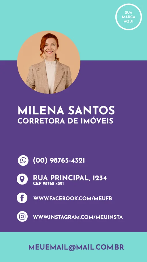 Cartão de Visita Digital - Corretor Cartão de Visita Digital - Corretor