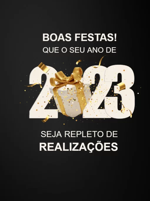 Felicitações reveillon moderno preto branco dourado Felicitações reveillon moderno preto branco dourado