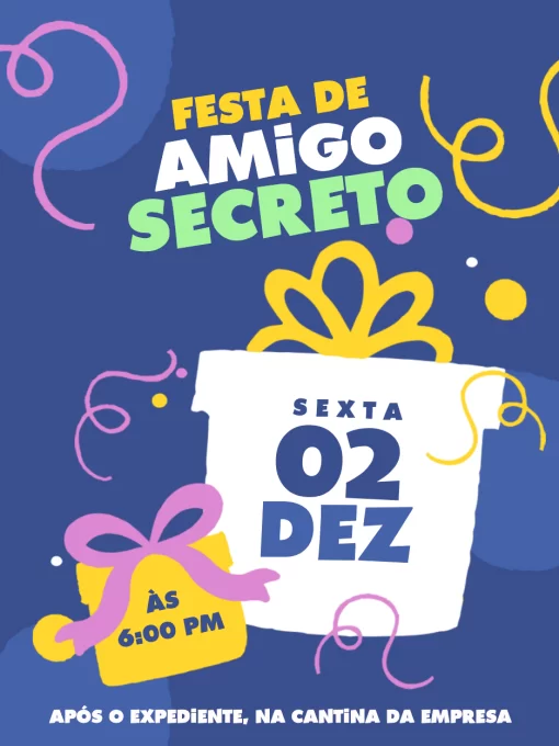 Convite Amigo Secreto Edite Online