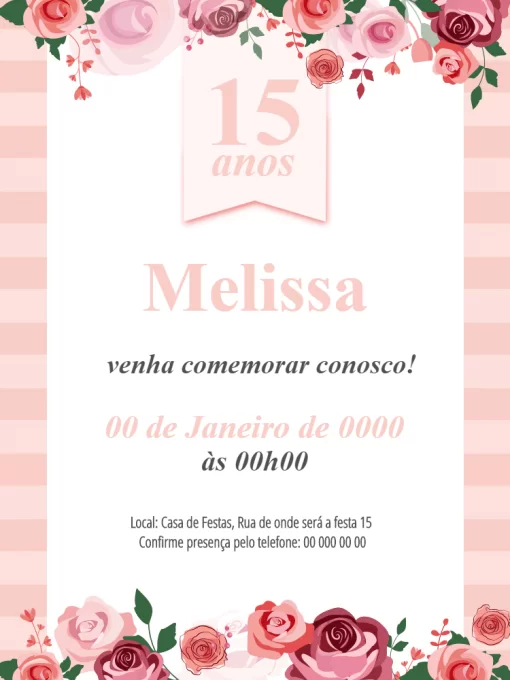 Cartão Aniversário para a Menina de 11 Anos