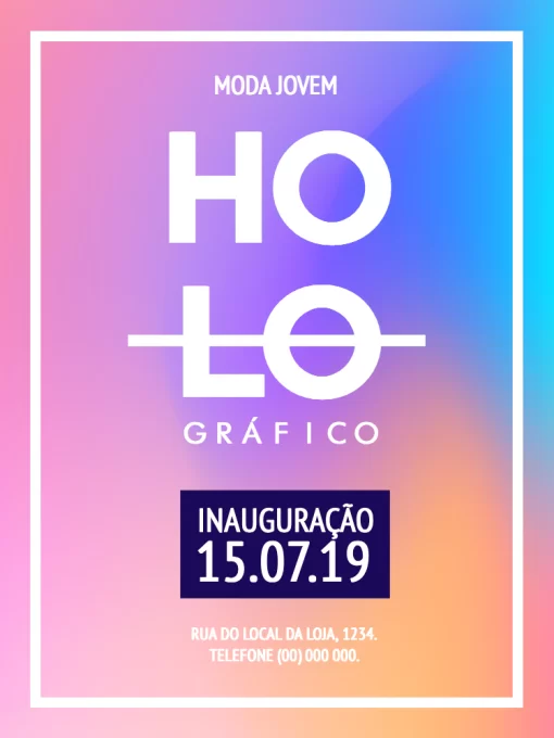 Modelo de convite - loja moda jovem