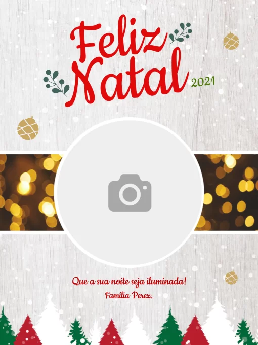 Edite Grátis Online convite de árvore de natal 