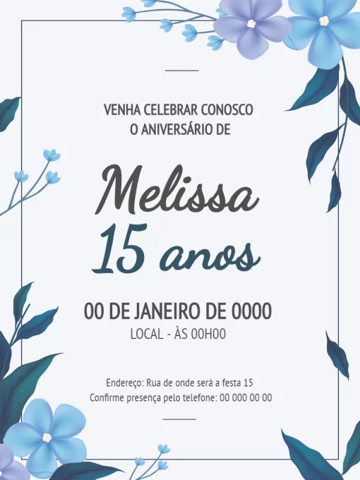 Convite de casamento - casal de pombos com alianças - Edite grátis com  nosso editor online