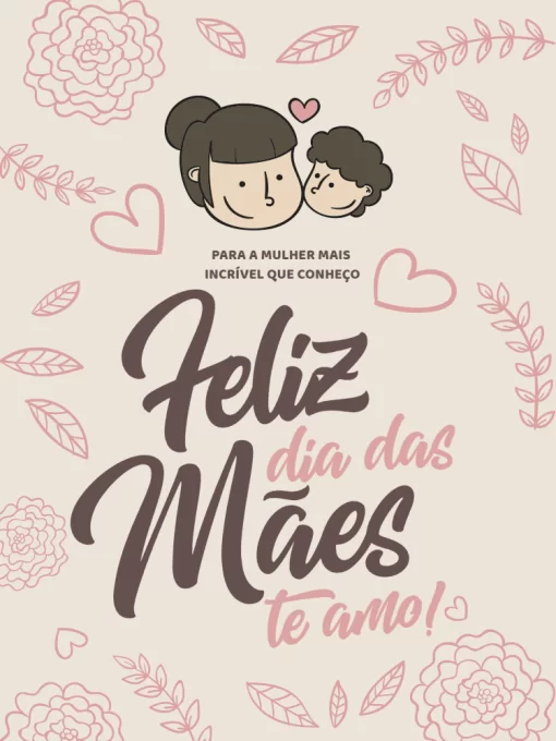 Modelo de convite - como fazer cartão dia das mães criativo claro