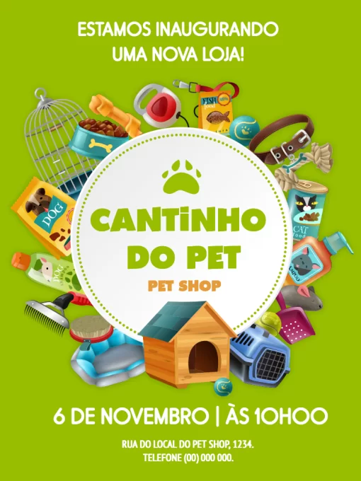 Convite Pet Shop Convite Pet Shop