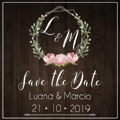 Save the date rustico floral Save the date rustico floral
