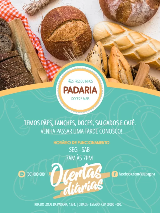 Convite Padaria Convite Padaria