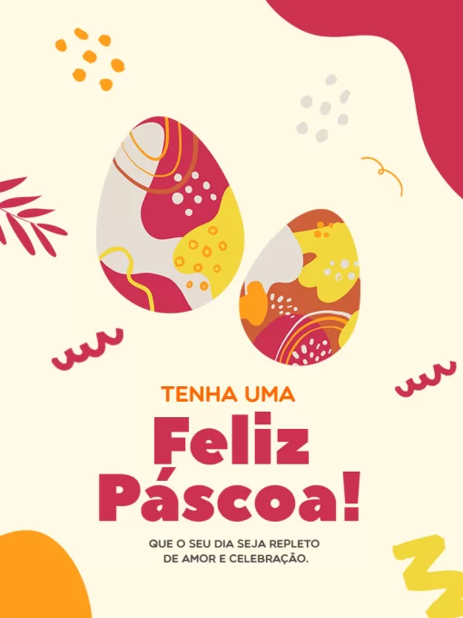 Modelo de convite - cartões feliz páscoa religioso claro para imprimir