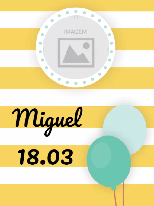 Modelo de convite - bebê