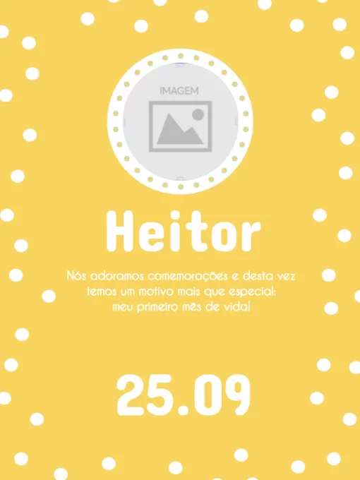 Modelo de convite - bebê