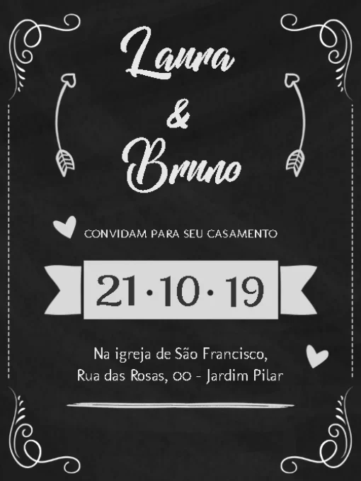 Crie um convite de casamento personalizado online grátis