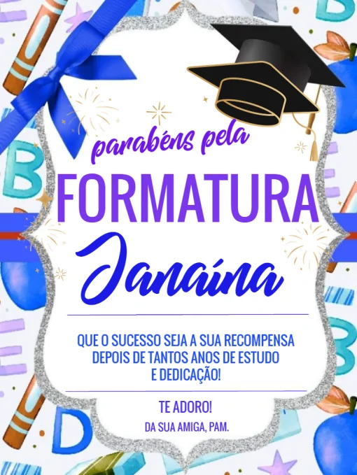 Convite Formatura com confirmação para editar Convite Formatura com confirmação para editar