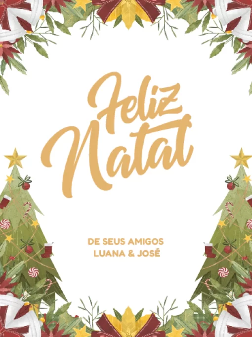 Modelo de convite - cartão natal