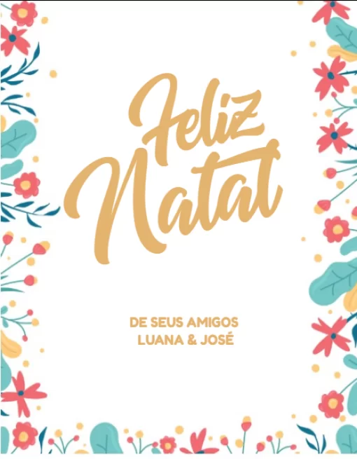 Modelo de convite - cartão natal 