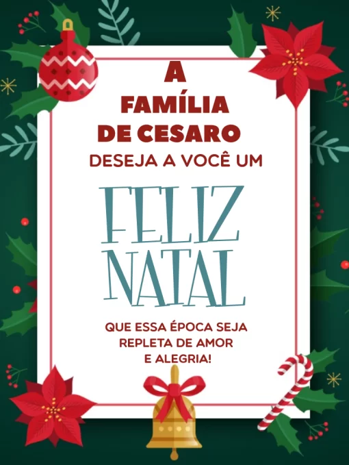Modelo de convite - cartão natal